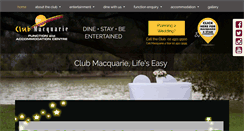 Desktop Screenshot of clubmacquarie.com.au
